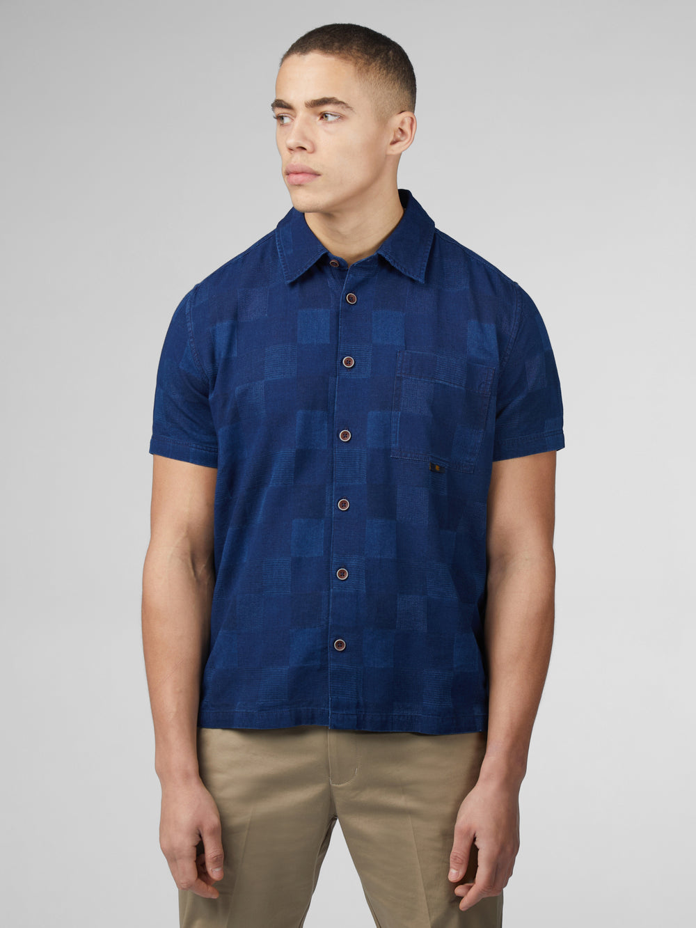 Chemises Ben Sherman B by Ben Sherman Indigo Check Bleu Marine | QTC-32208140